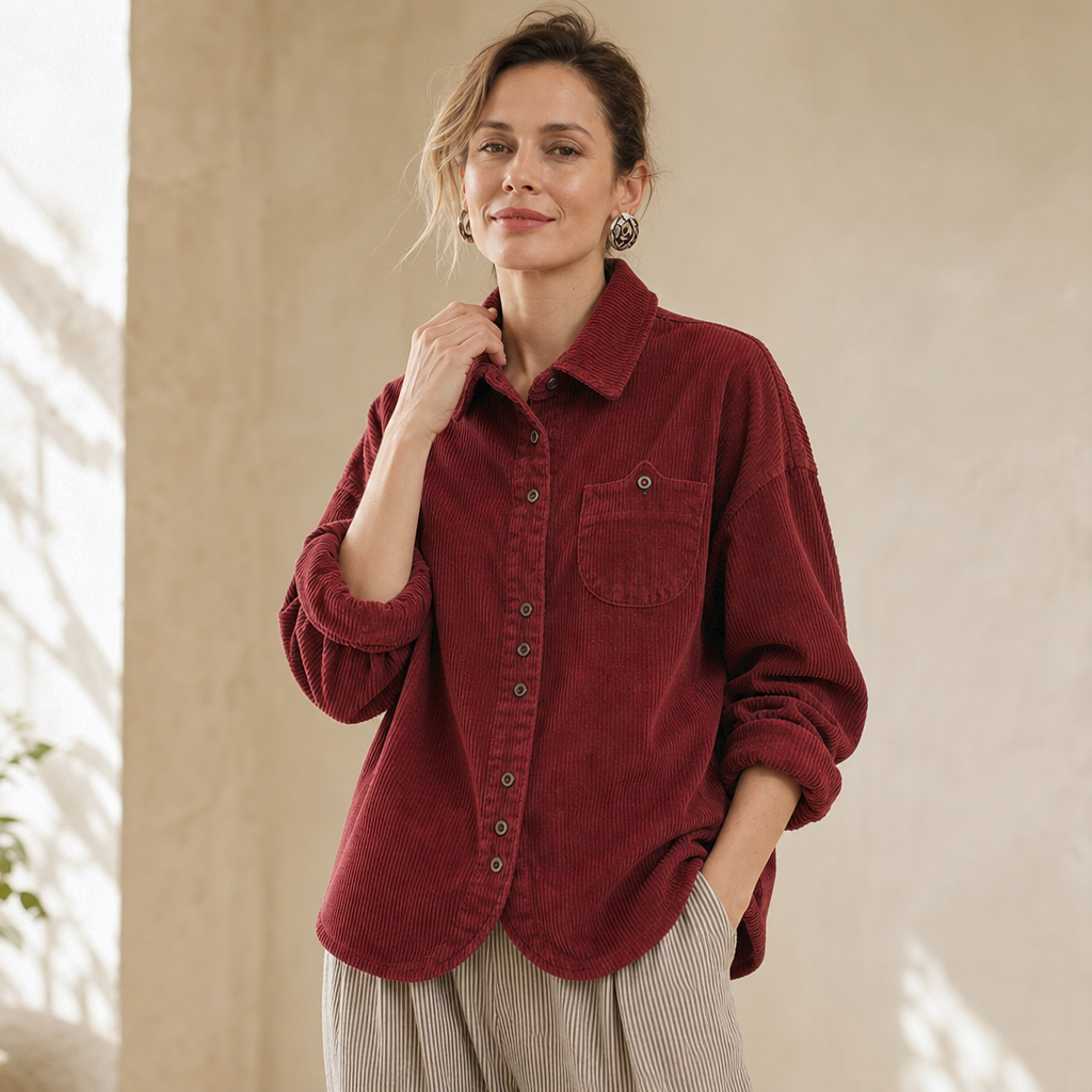 Fieldbourne – Relaxed-Fit Soft Corduroy Button-Up Shirt