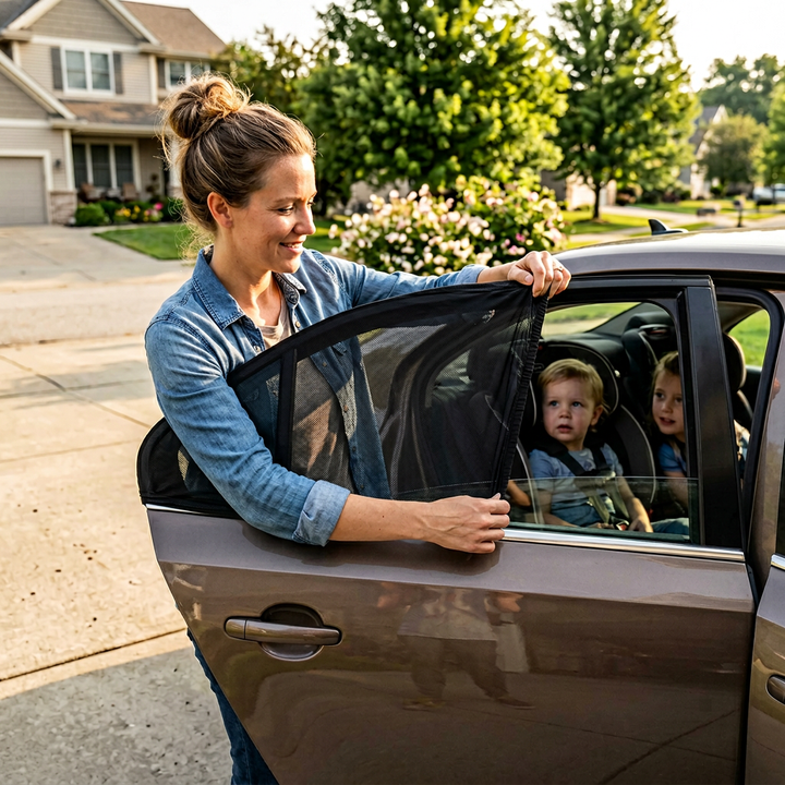Breezeguard™ – Universal Car Window Sun & Bug Screen