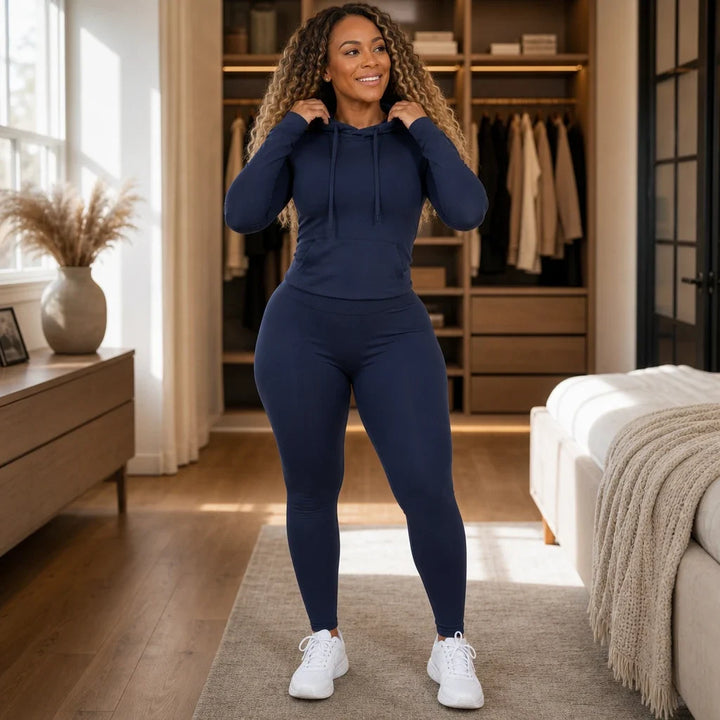 Fallora – Fitted Hoodie And Leggings Set