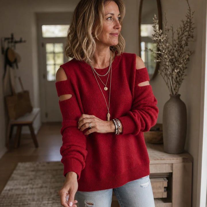 Overa – Double Cutout Knit Sweater