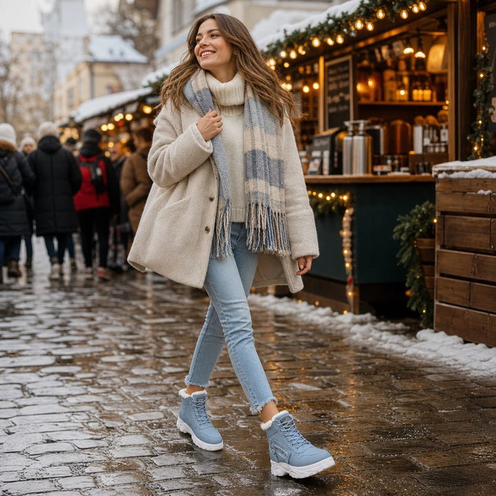 Rainelle – Plush-Lined Waterproof Ankle Boots