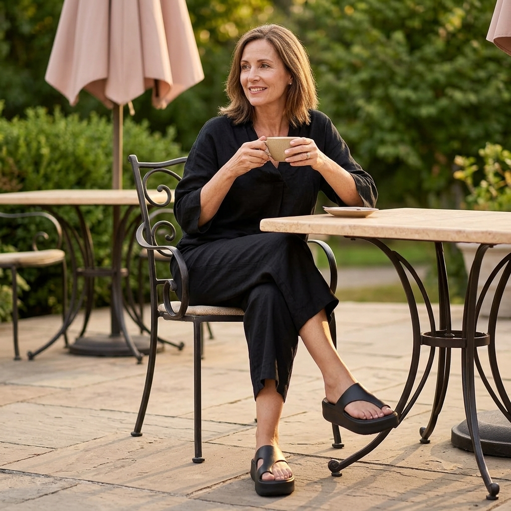 Elevana™ – Cushioned Platform Toe Loop Sandals