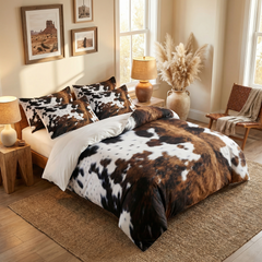 Ranchero™ — Western Cowhide Bedding Set