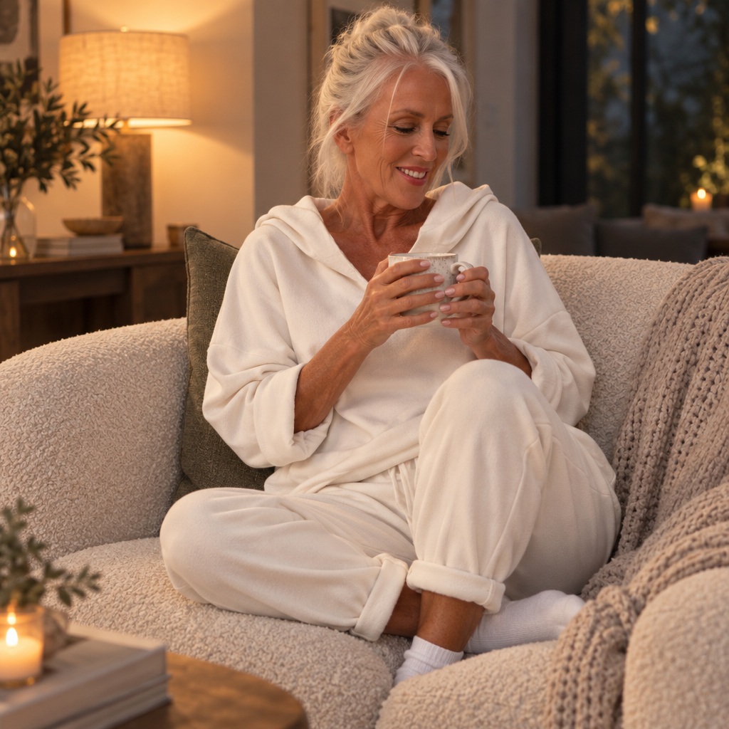 Loungetta – Hooded Sweatshirt And Lounge Pants Set