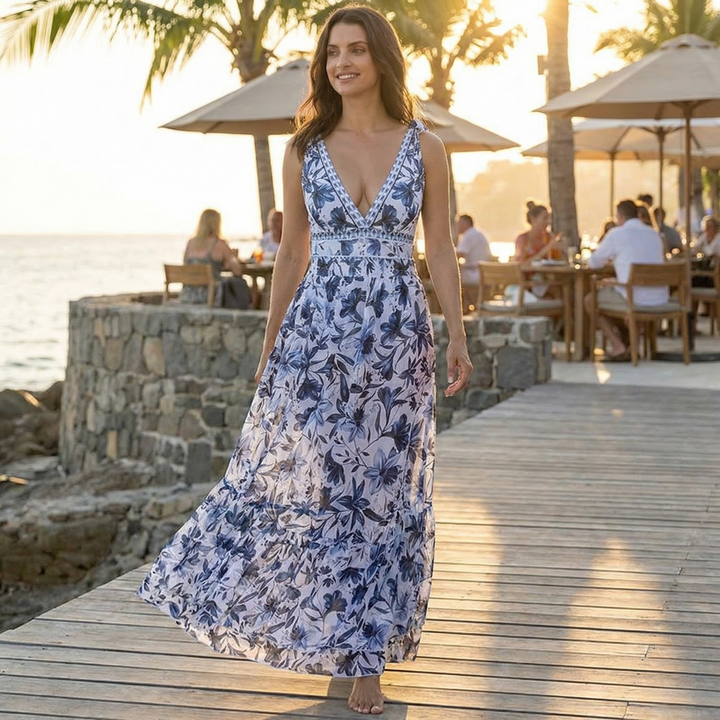 Coralina™ Floral Swimsuit and Matching Skirt Set