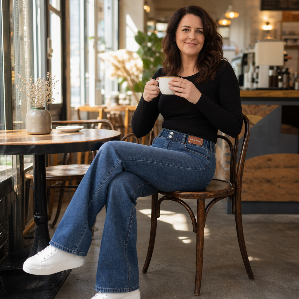 Flarette – High-Waisted Stretch Flare Jeans