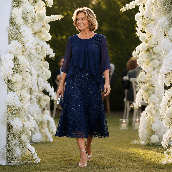Elavine – Lace Overlay Dress That Moves With Grace, Not Against It