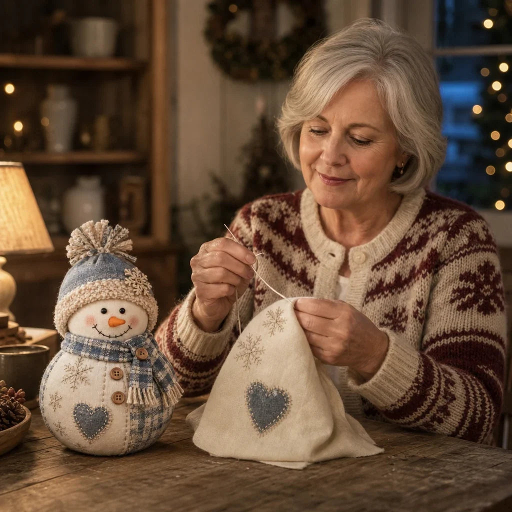 Patchwork Pals – Patchwork Fabric Snowman Sewing Kit