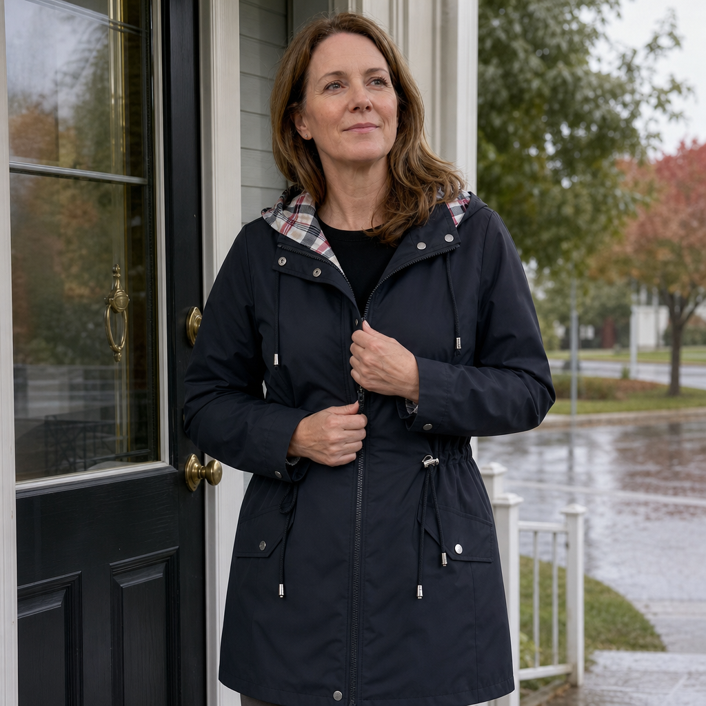 Rainella – Adjustable Waist Hooded Waterproof Jacket