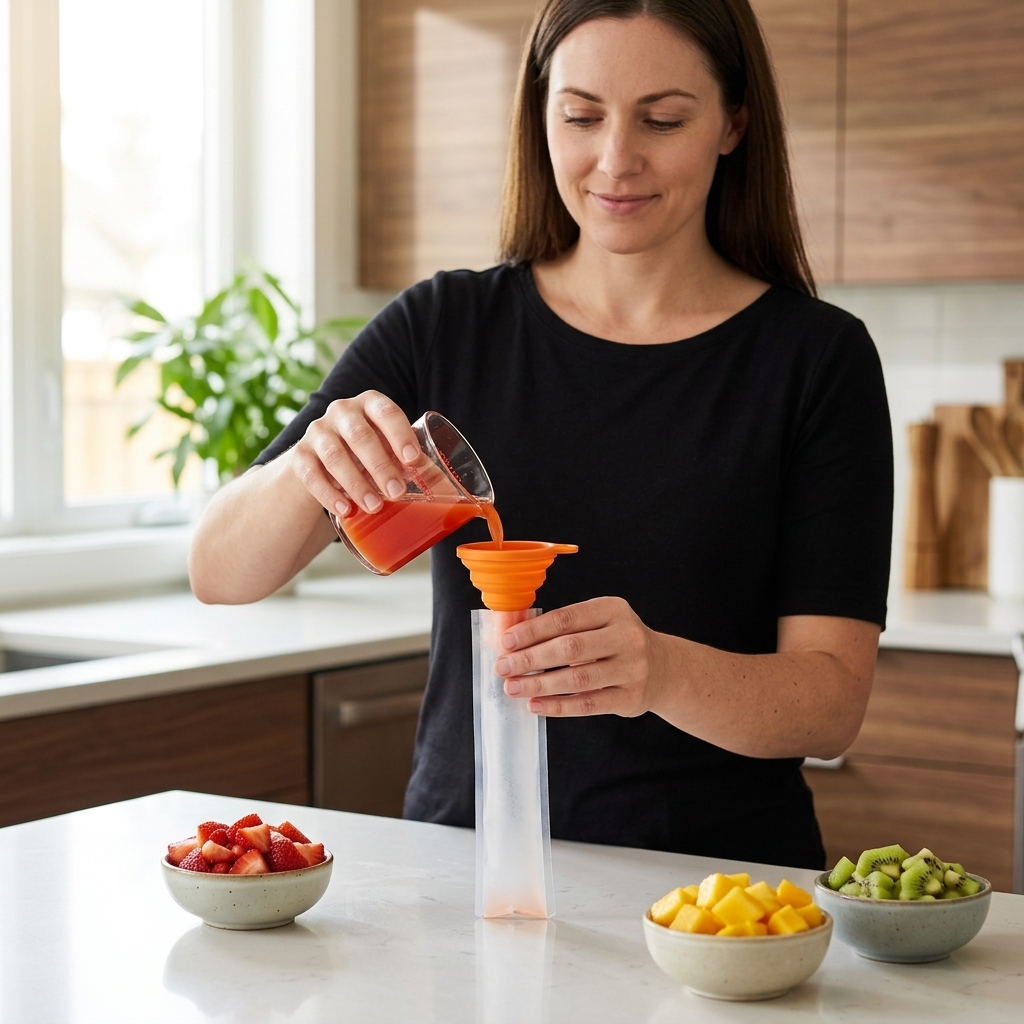 Popsly™ – Leakproof DIY Popsicle Pouches with Funnel
