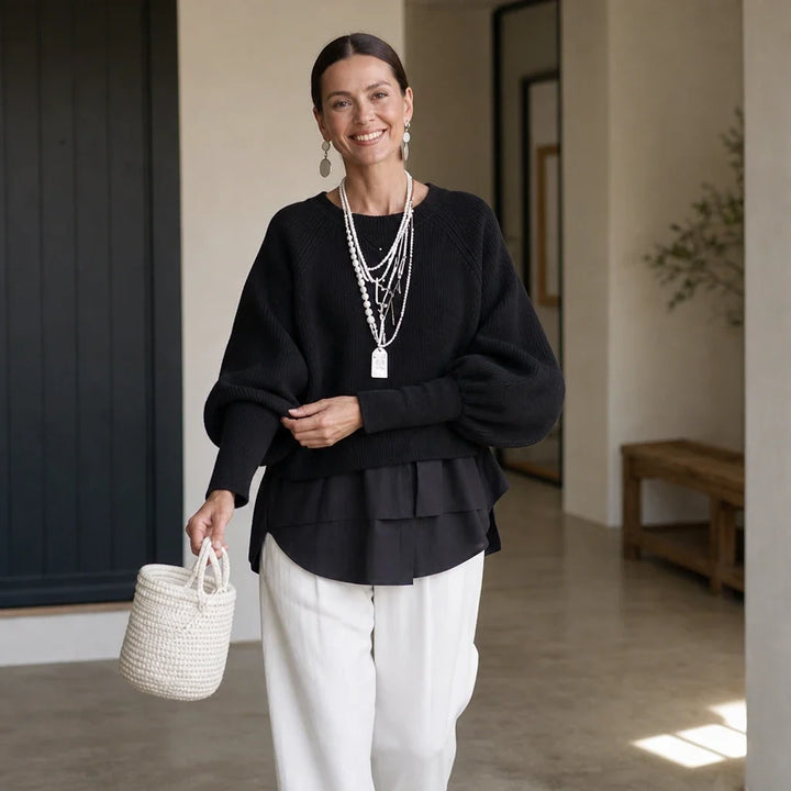 Overa – Layered Oversized Knit Top