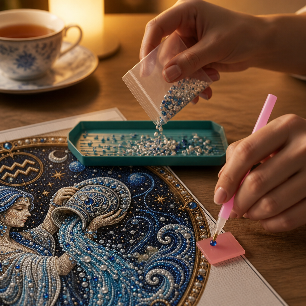 Pearlume – 3D Pearl Zodiac Mosaic Art Kit
