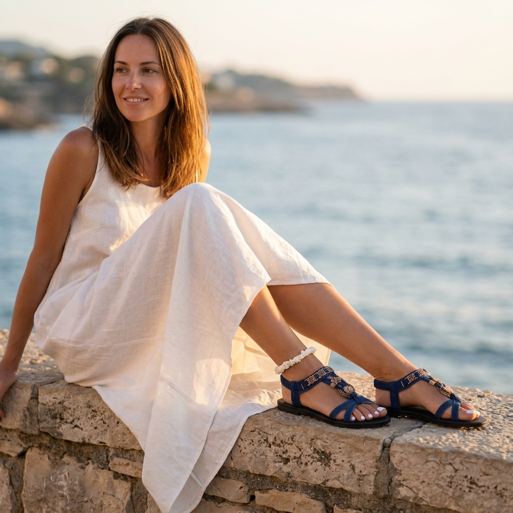 Marisol™ – Cushioned Boho Sandals for Summer