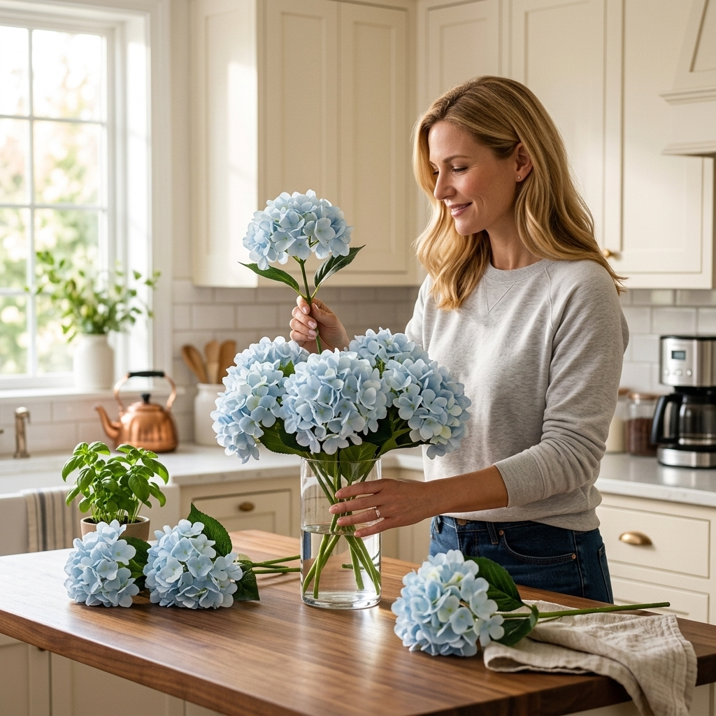 Bloomvera™ Realistic Silk Hydrangea Bouquet