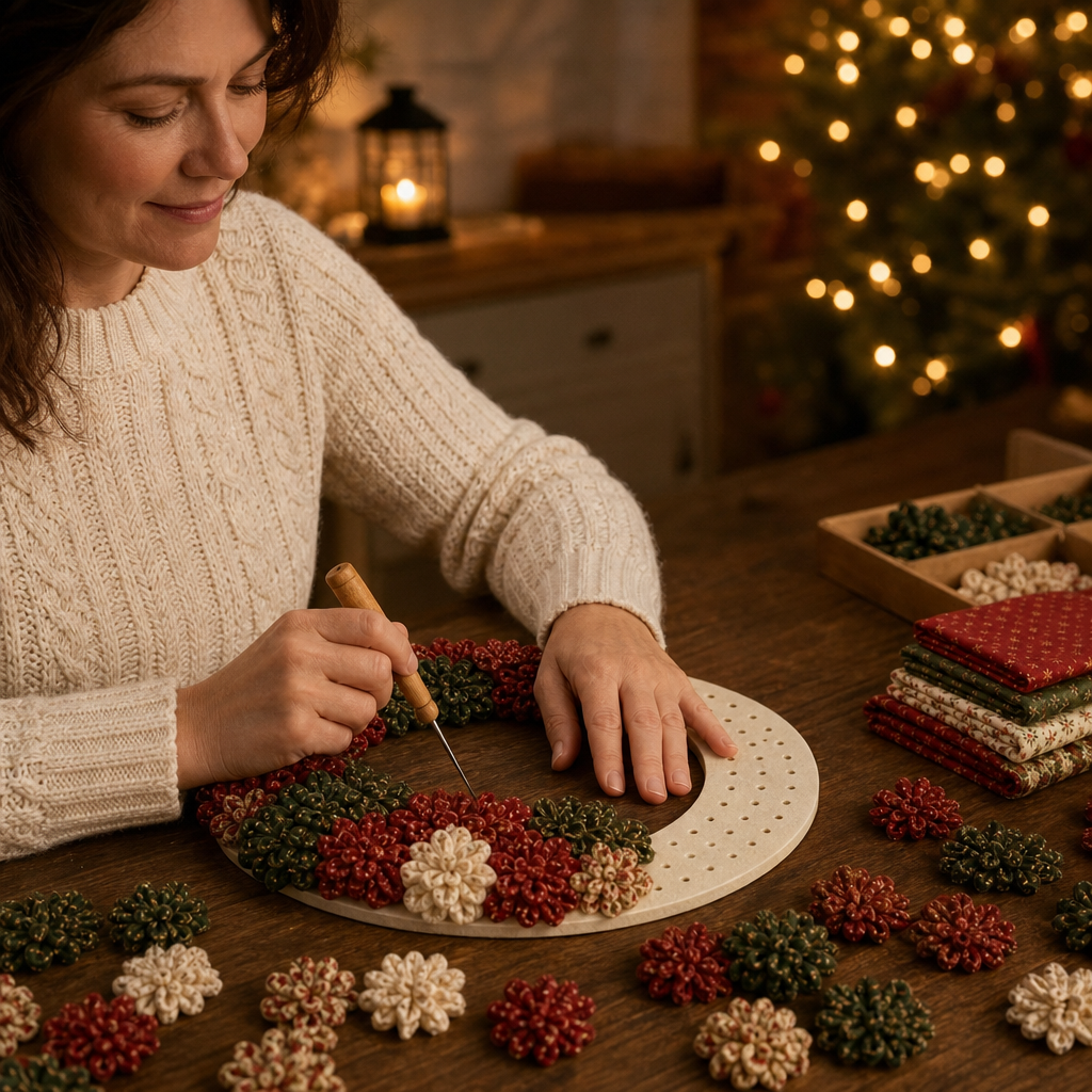 Foldera – No-Sew Poke Fabric Wreath Kit