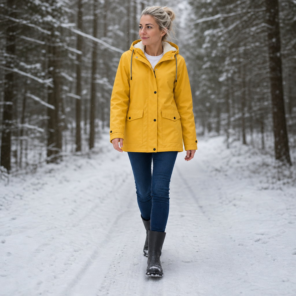 Windloft – Fleece-Lined Look Hooded Windproof Jacket