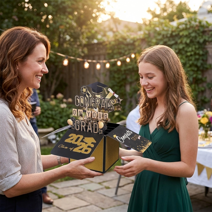 LumiCard™ - 3D Pop-Up Graduation Card for Class of 2026