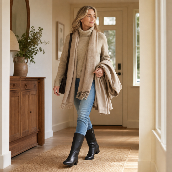 Warmglide – Plush-Lined Side-Zip Mid-Calf Boots