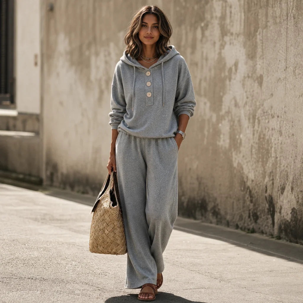 Veluna – Hoodie And Lounge Pants Set