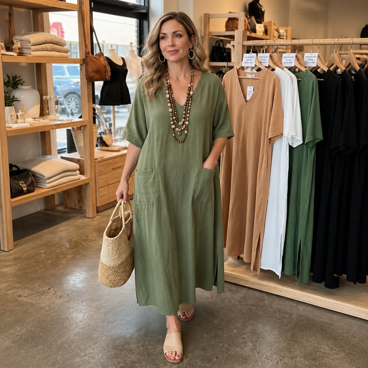 Marisole – Loose-Fit Maxi Dress That Skims, Never Sags