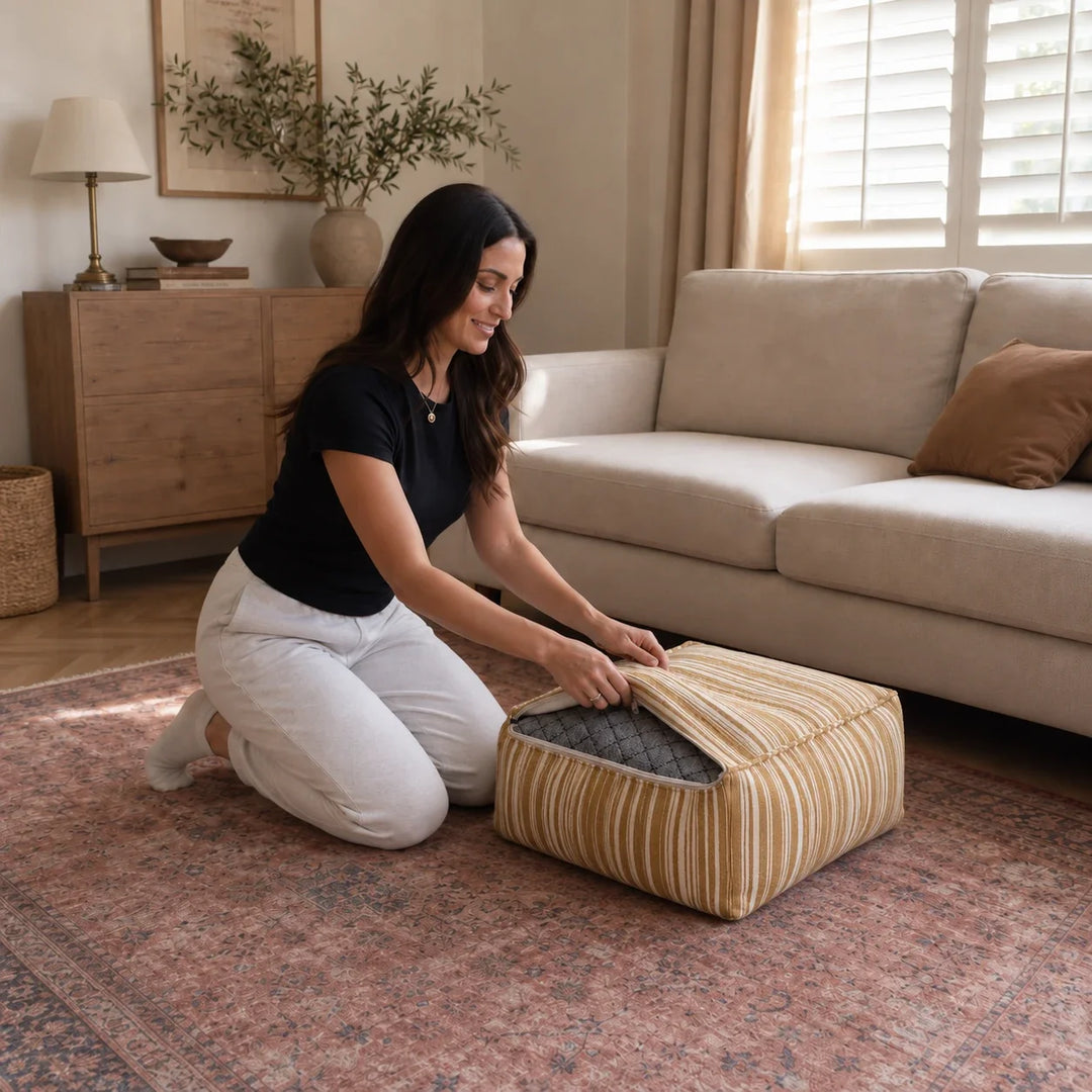 Nestwell – Fillable Fabric Storage Ottoman Cover