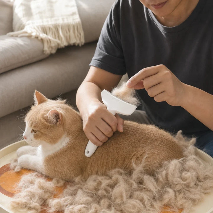 Shedwell – Metal-Tooth Cat Deshedding Brush