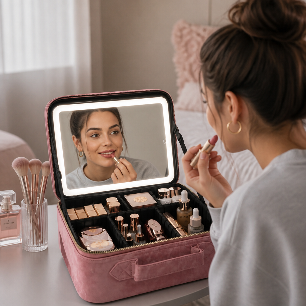 Luminelle – Portable Vanity Case With Lighted Mirror