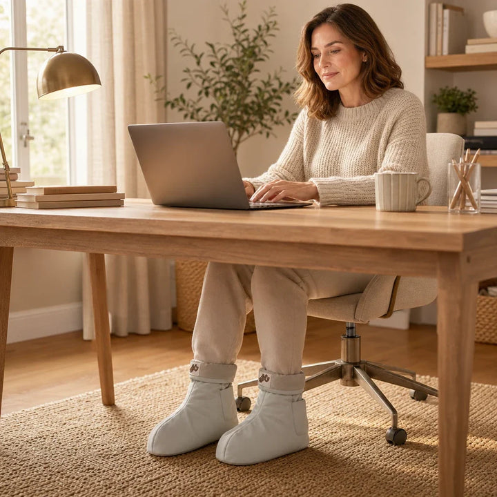 CosyStep – USB Heated Padded Foot Warmer Boots