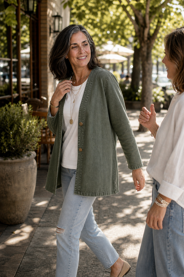 Corriveau – Washed Denim-Look Jacket