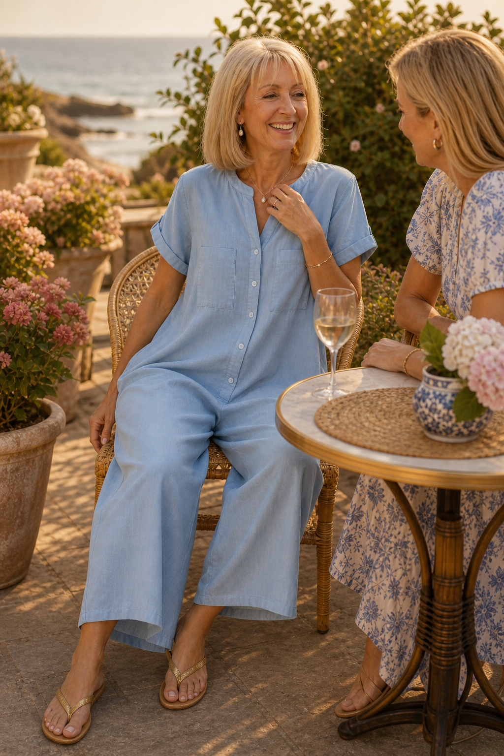 Wearbella – Loose-Fit Wide-Leg Pocketed Jumpsuit