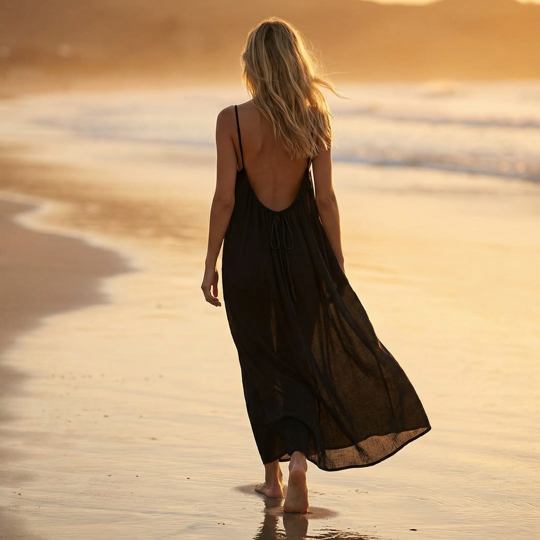 Solara™ – Backless Flowy Maxi Dress