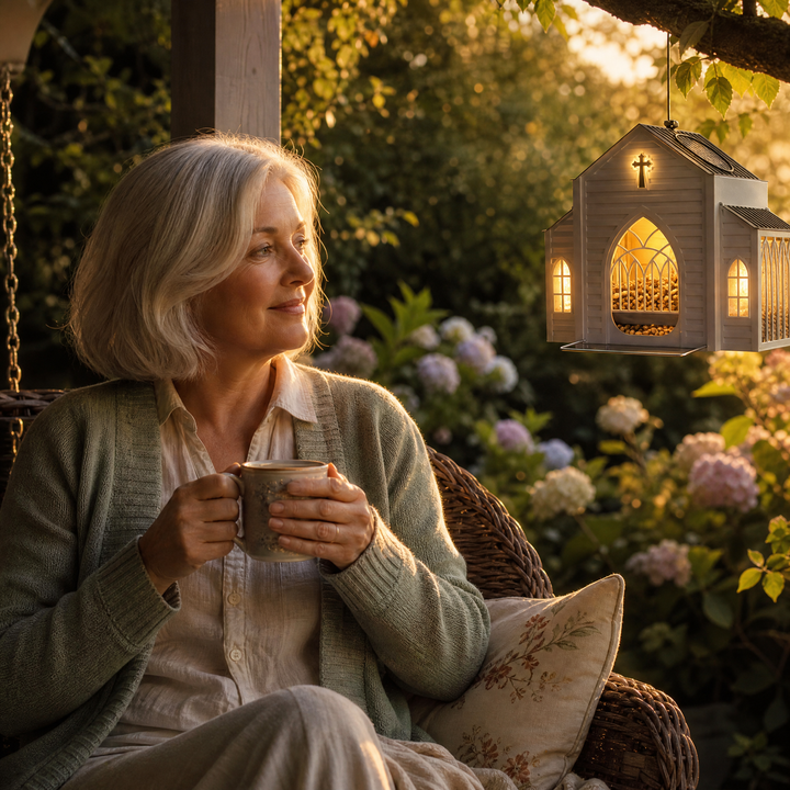 Sanctora™ – Solar Chapel Bird Feeder