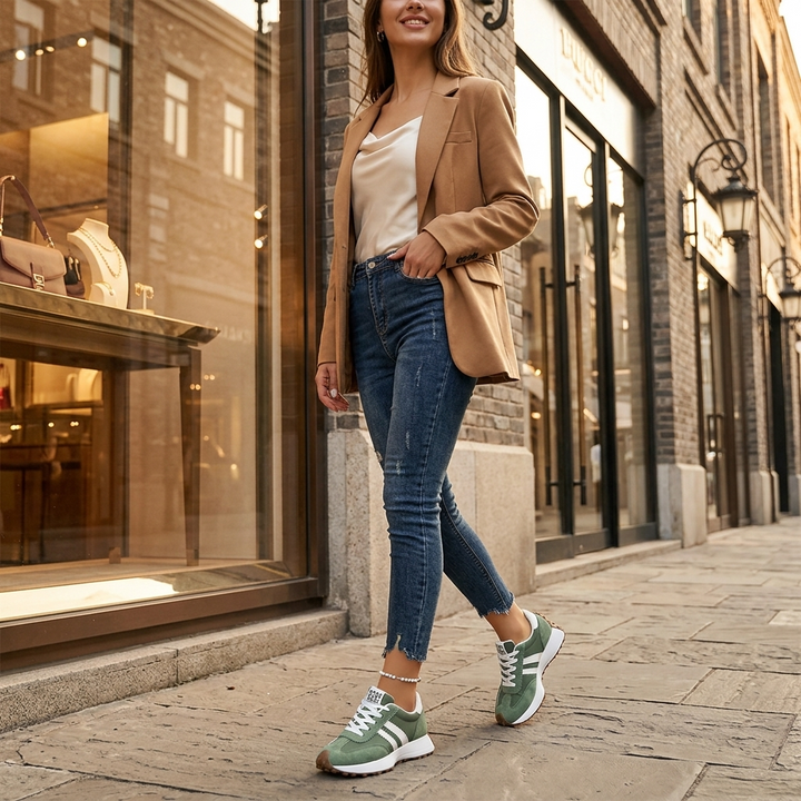 Stridella™ – Cushioned Retro Platform Sneakers