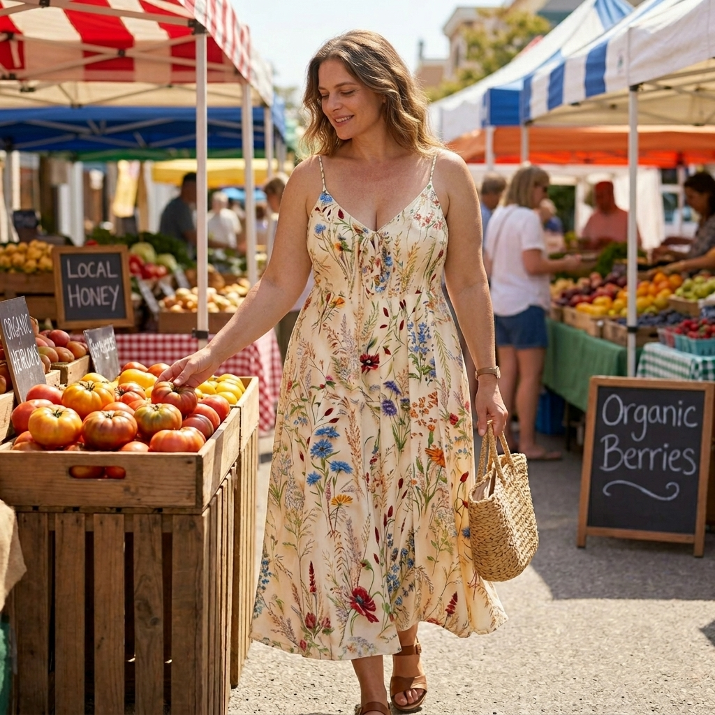 Floressa™ – Wildflower A Line Midi Sundress