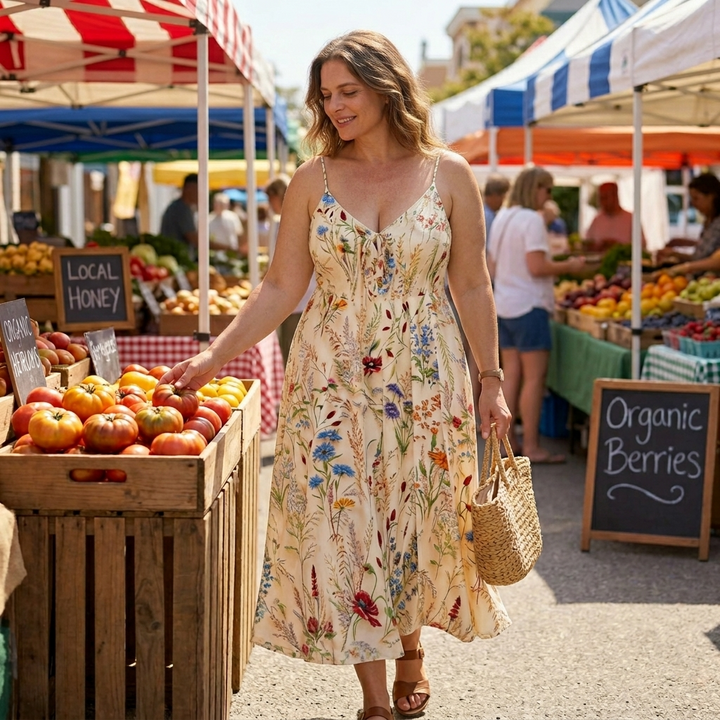 Floressa™ – Wildflower A Line Midi Sundress