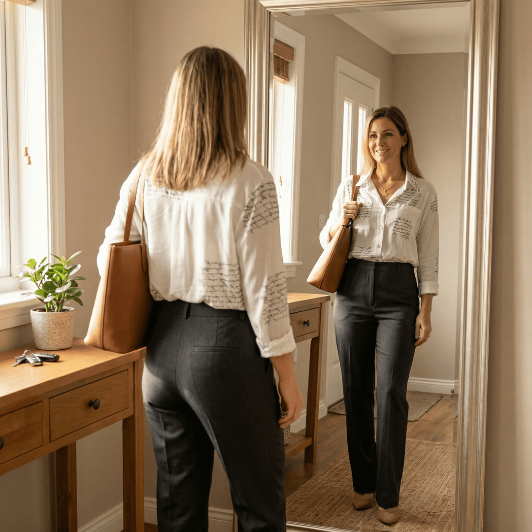 Letterelle™ – Handwritten Script Viscose Blouse - Lark & Clover