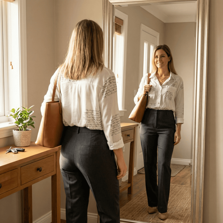 Letterelle™ – Handwritten Script Viscose Blouse - Lark & Clover