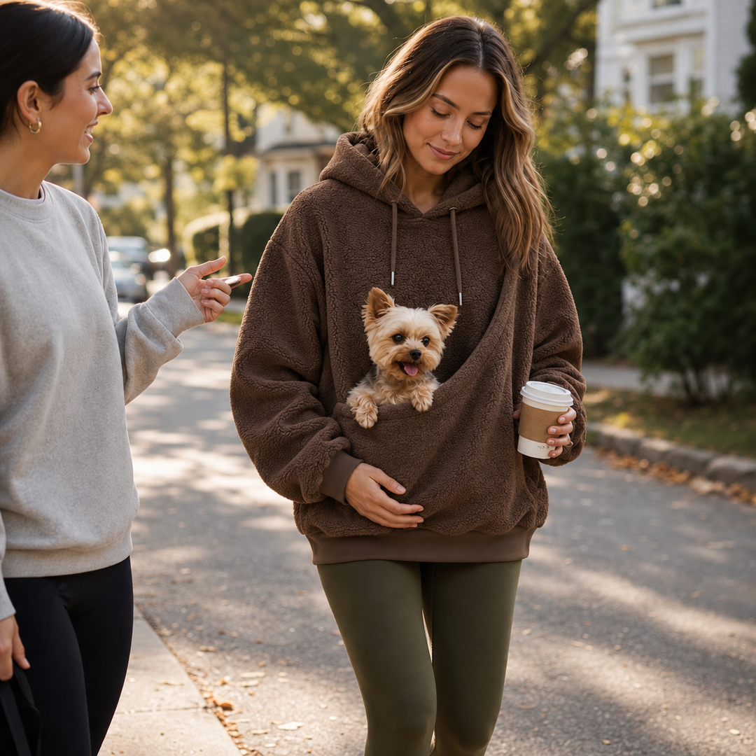 Snuglet – Teddy Fleece Pet Carrier Hoodie