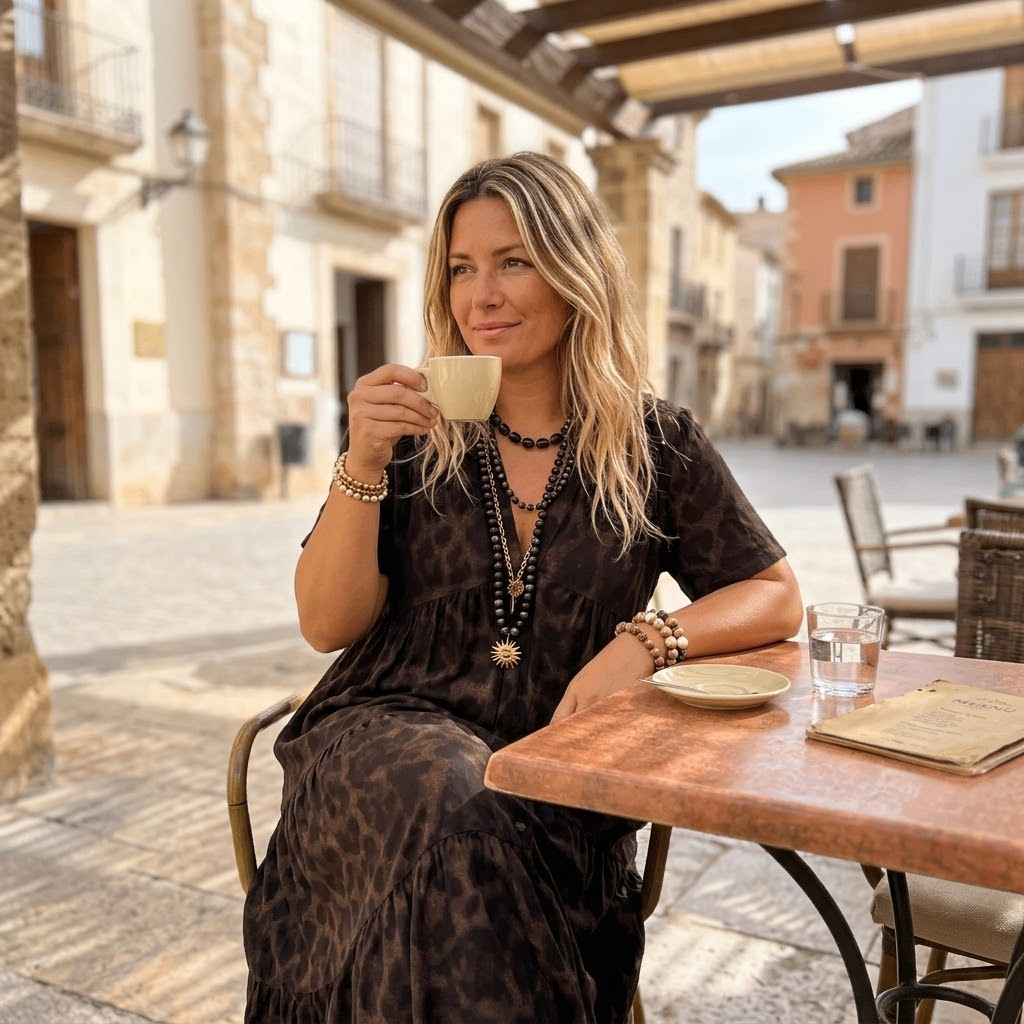 Velorra™ – Tiered Leopard Maxi Dress for Curvy Comfort