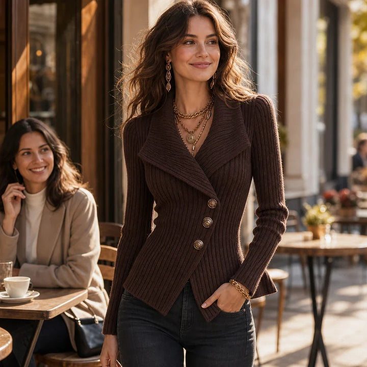 Ribella – Ribbed Knit Blazer Jacket
