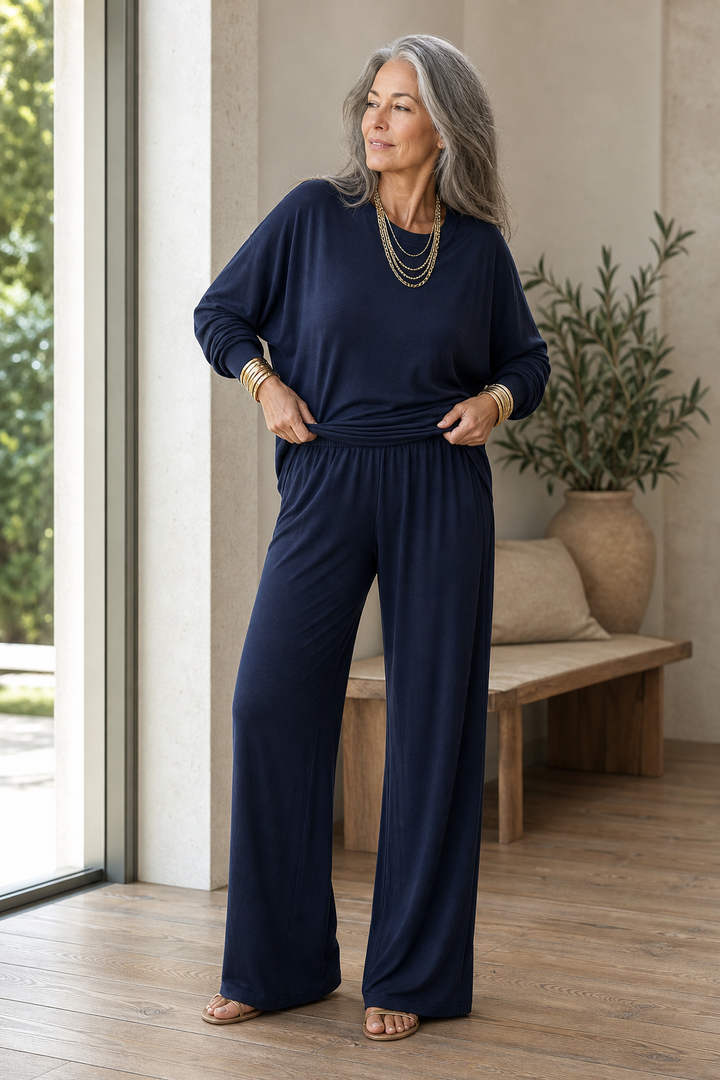 Wearbella – Roomy Relaxed-Fit Two-Piece Set