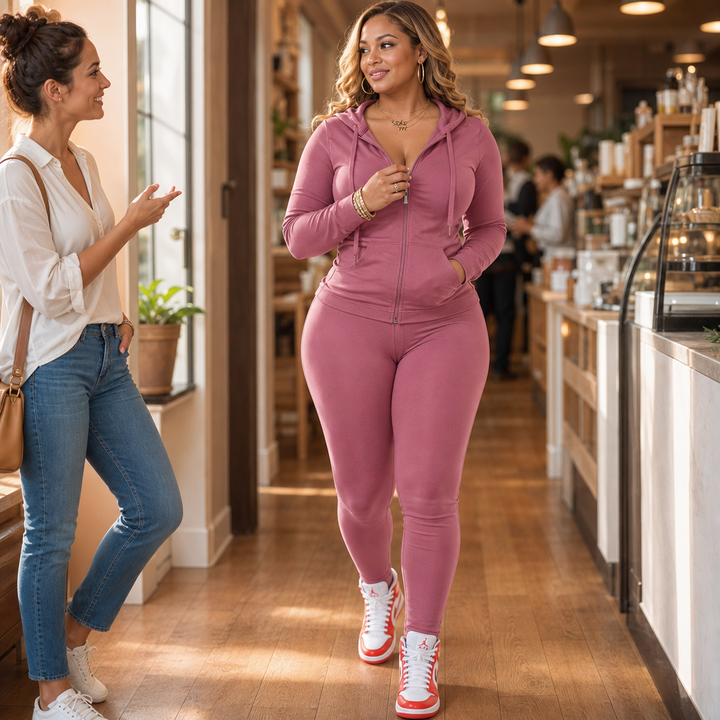 Denimova – Faux Patchwork Stretch Tracksuit