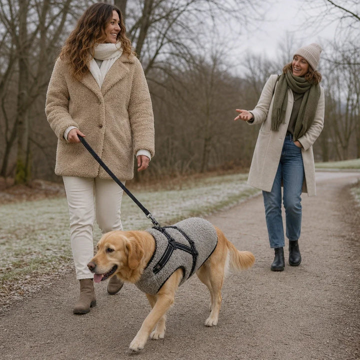 Warmstride – Fleece Dog Coat With Built-In Harness