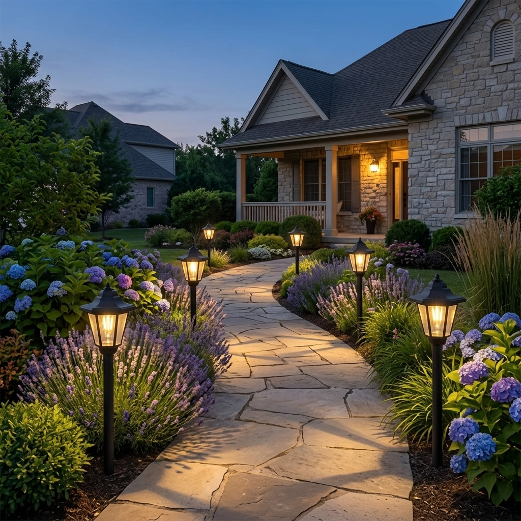Lumivera™ – Vintage Hexagonal Solar Garden Light