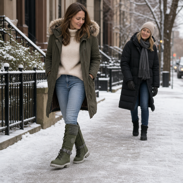 Snowbella – Knee-High Side-Zip Winter Boots