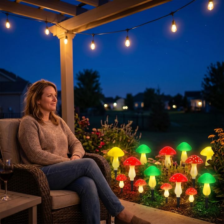 Glowvara™ Solar Mushroom Lights for Magical Garden Paths