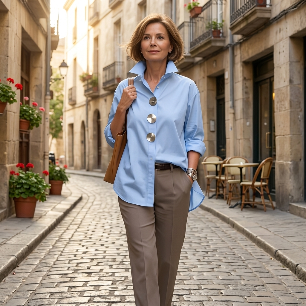 Milenza™ – Italian Style Statement Blouse