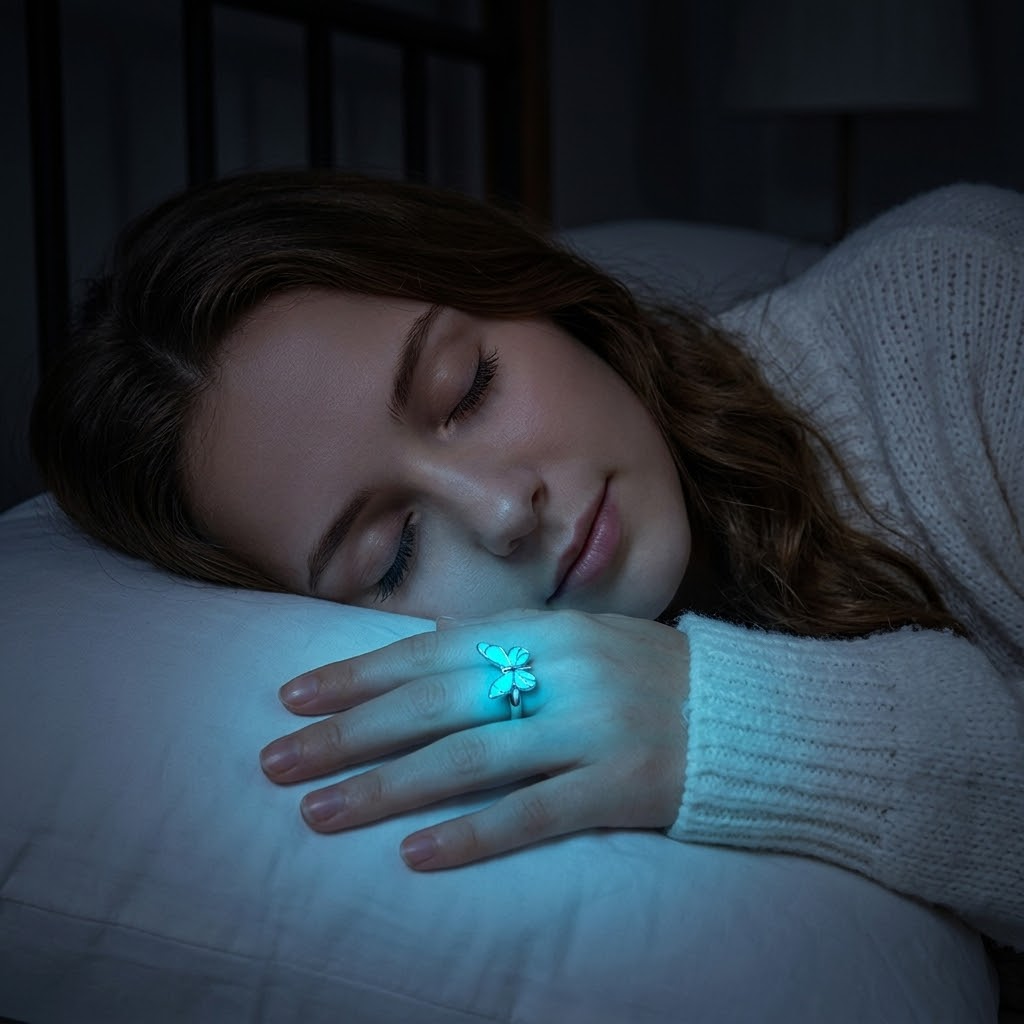 Wearbella™ - Glow-in-the-Dark Butterfly Couple Rings