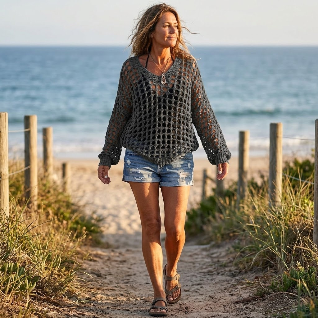 Covena™ – Breezy Crochet Layering Top