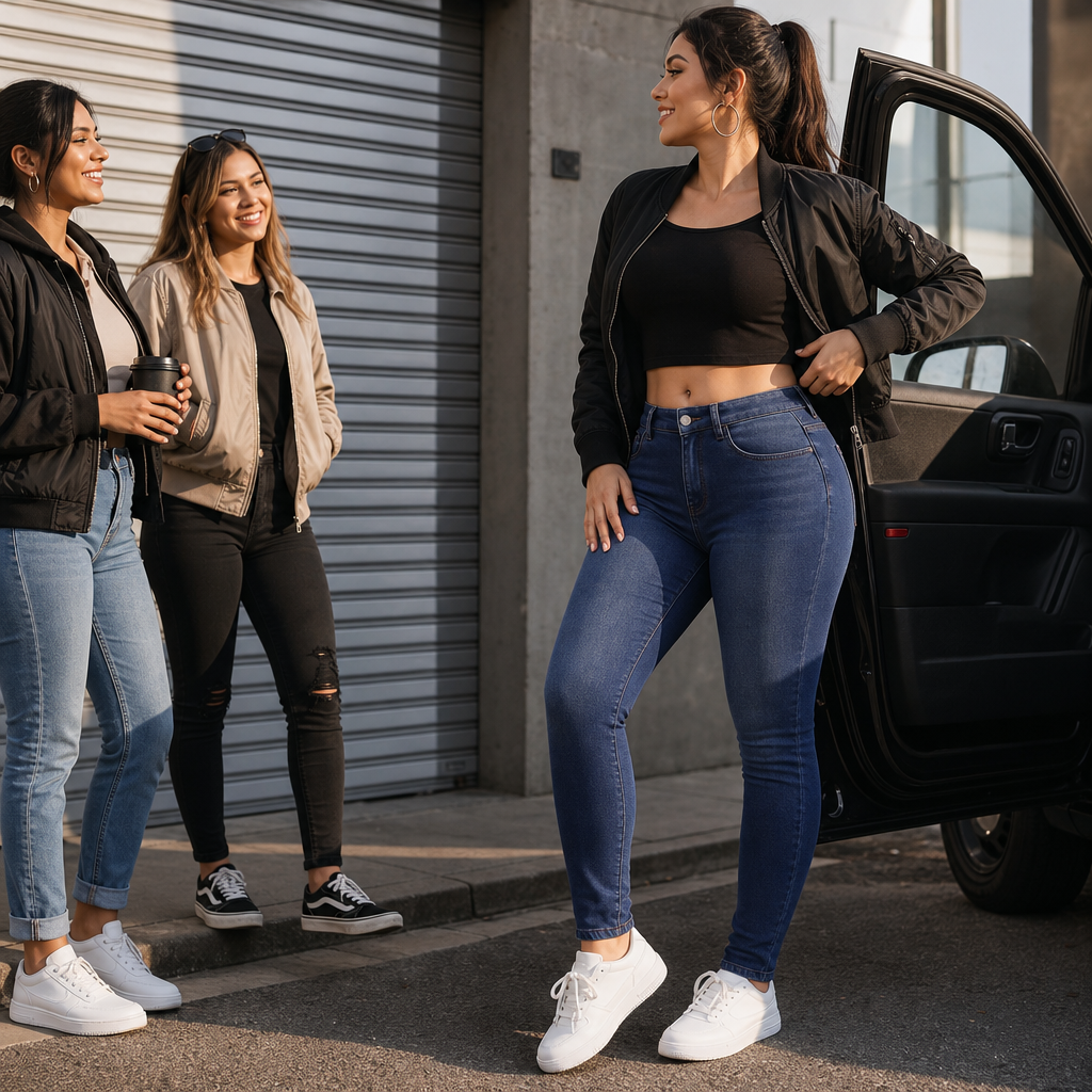 Plushden – Fleece-Lined High-Stretch Skinny Jeans